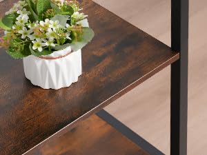 Coat Rack Freestanding, Hall Tree with 3 Storage Shelves and 12 Hooks, Industrial Clothes Rack Stand Organizer for Bedroom, Hallway, Entryway, Office, Living Room, Rustic Brown